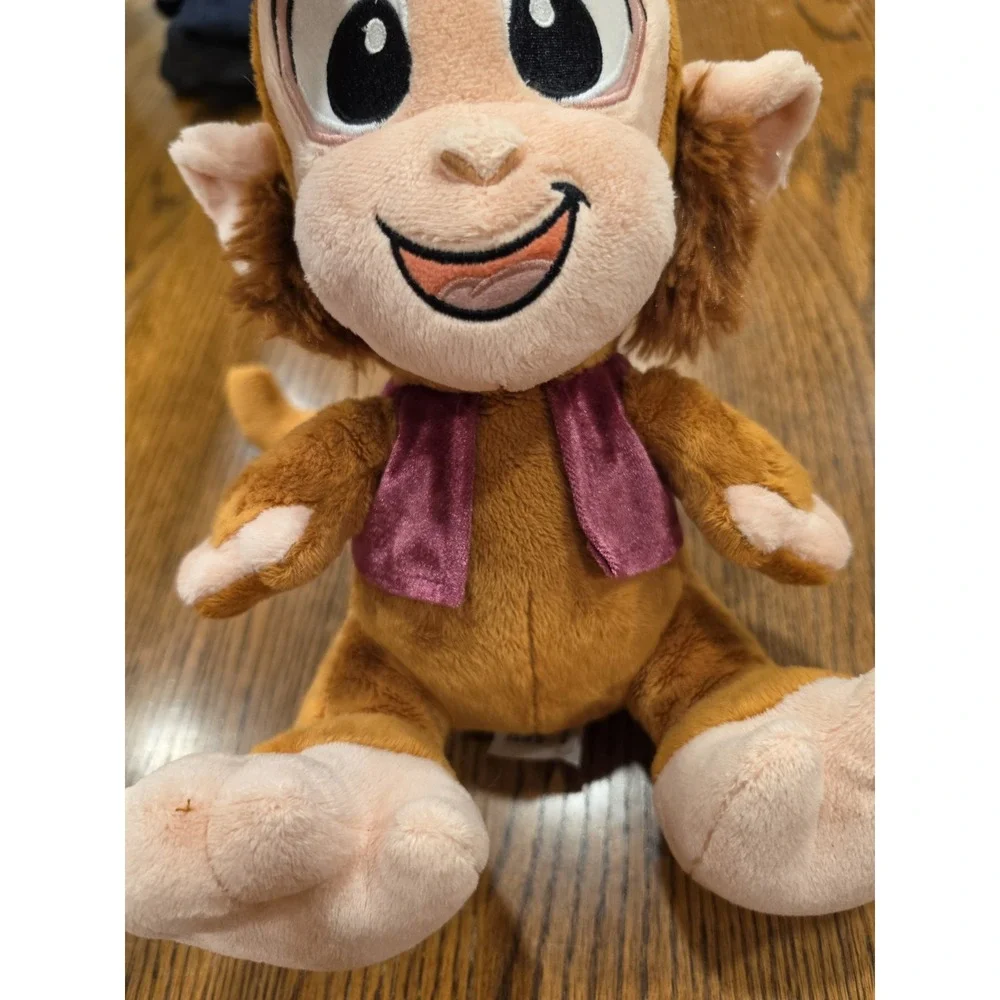 Disney Parks Exclusive Aladdin Monkey Abu Big Feet Plush Stuffed Animal